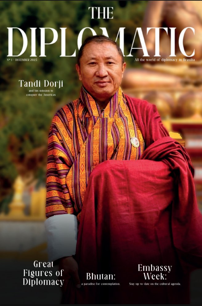 Capa da edição Nº 2 · Butão · embaixador Tandi Dorji