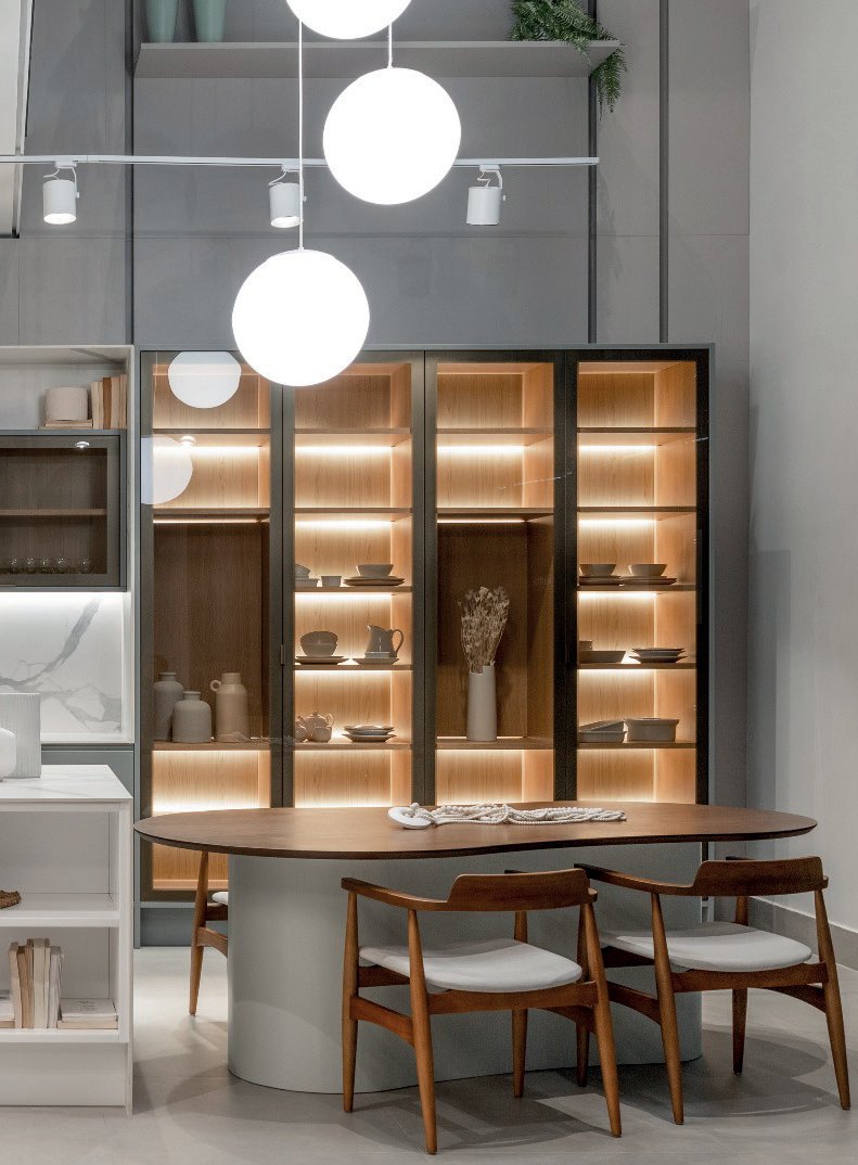 Showroom New Móveis · sala de jantar